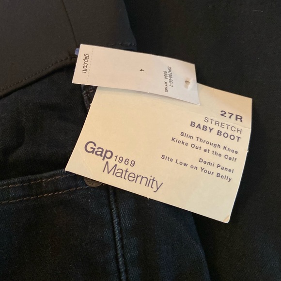 Gap Maternity Demi Panel baby boot jeans - Picture 2 of 3